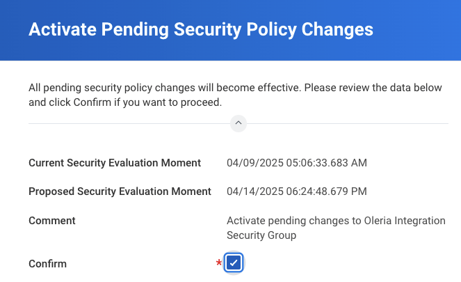 On the next screen, select the Confirm checkbox and click OK.