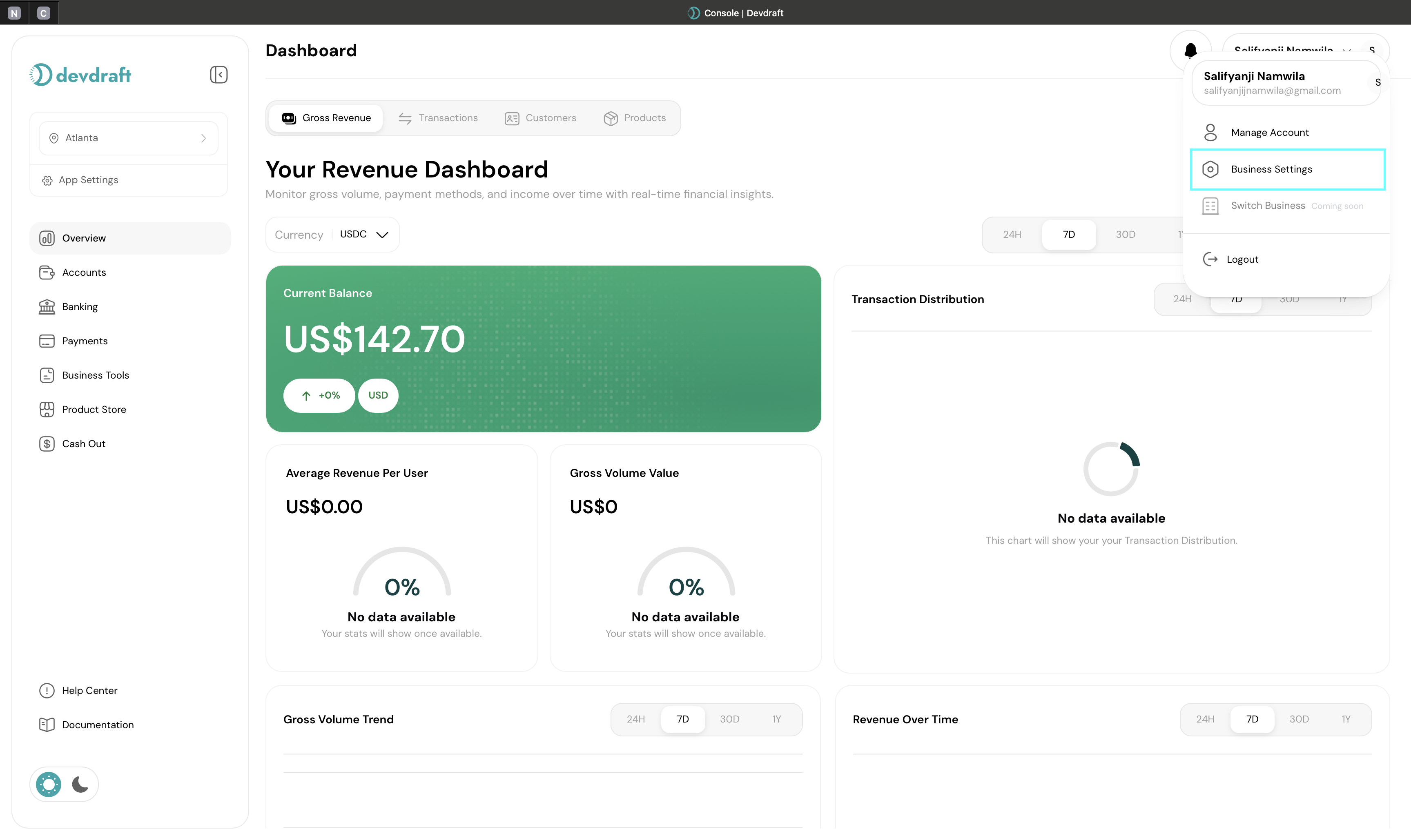 Business settings interface with company information tabs - light mode