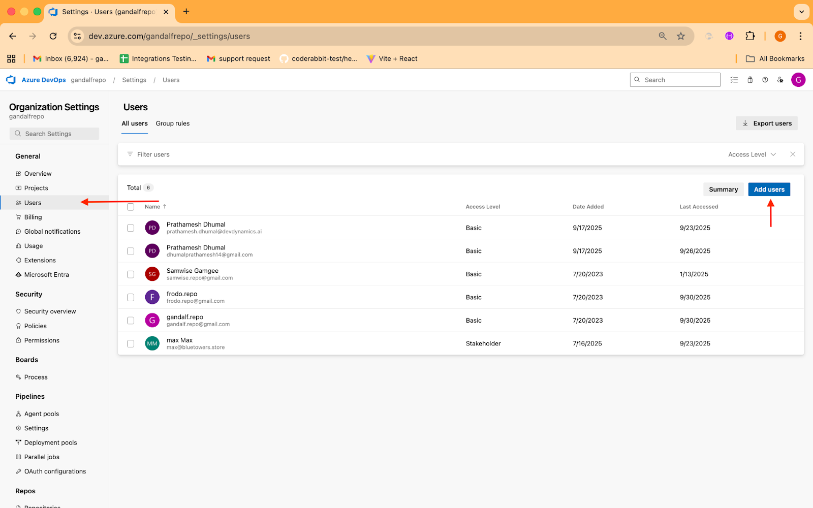 Click On Add Users Pn