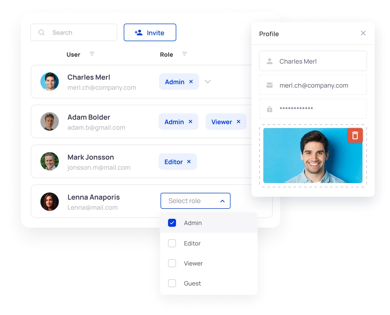 User Management Interface