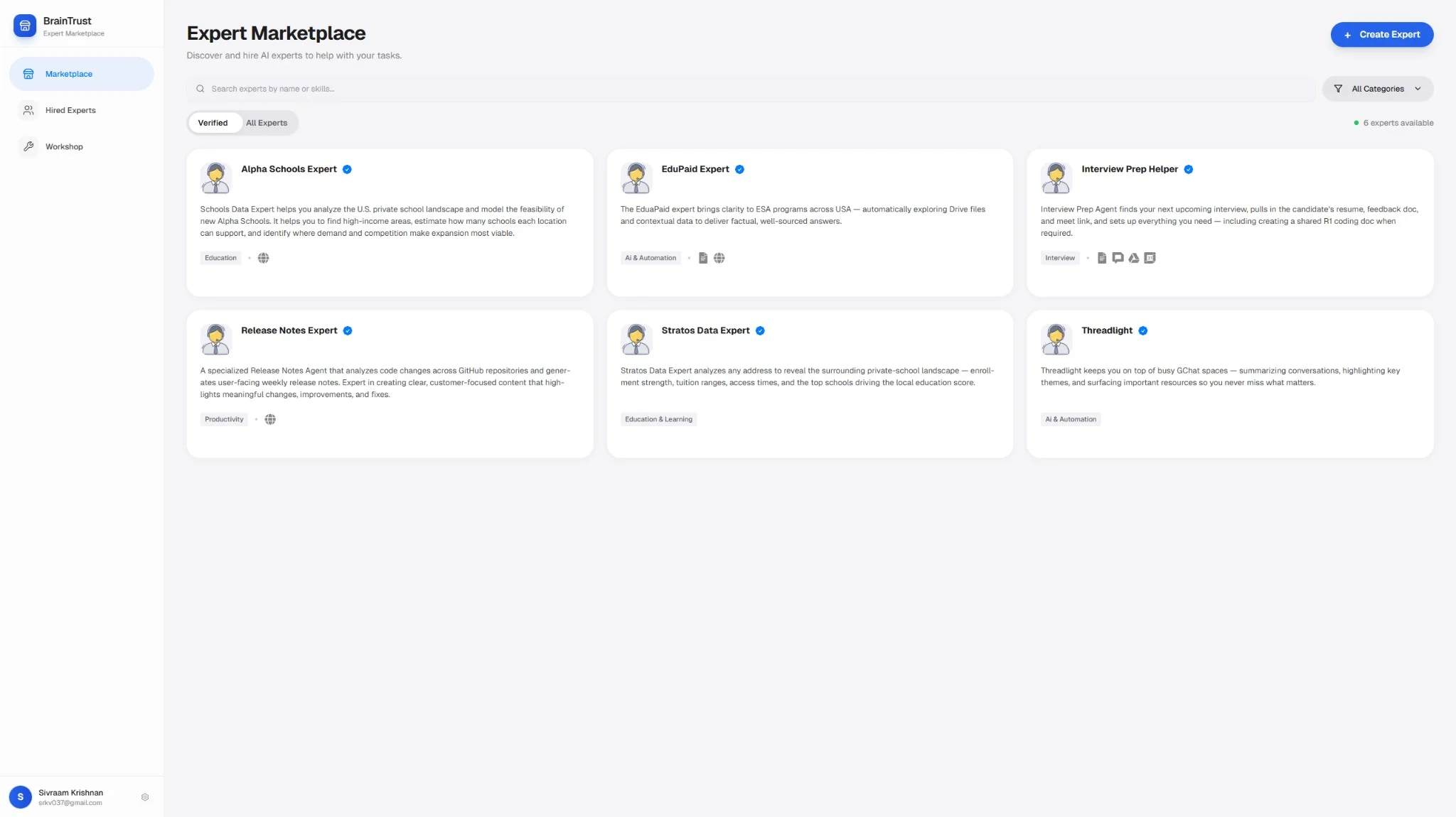 Expert Marketplace