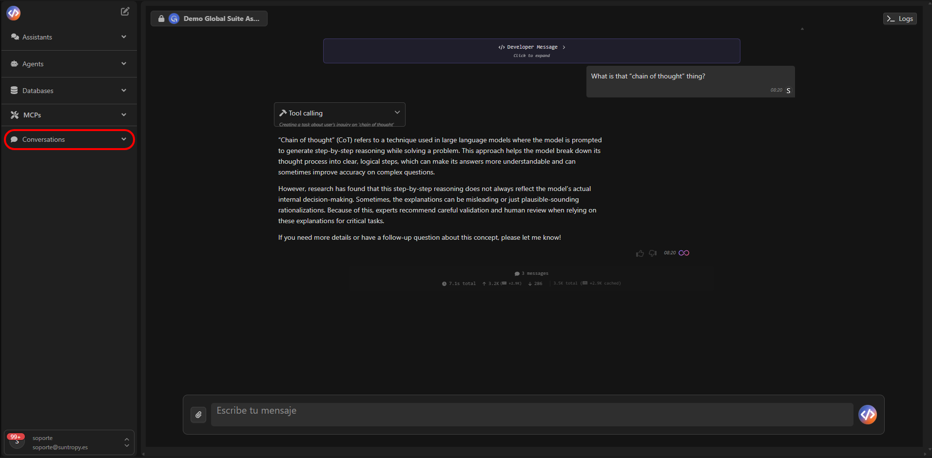Conversation Console - Devic Documentation