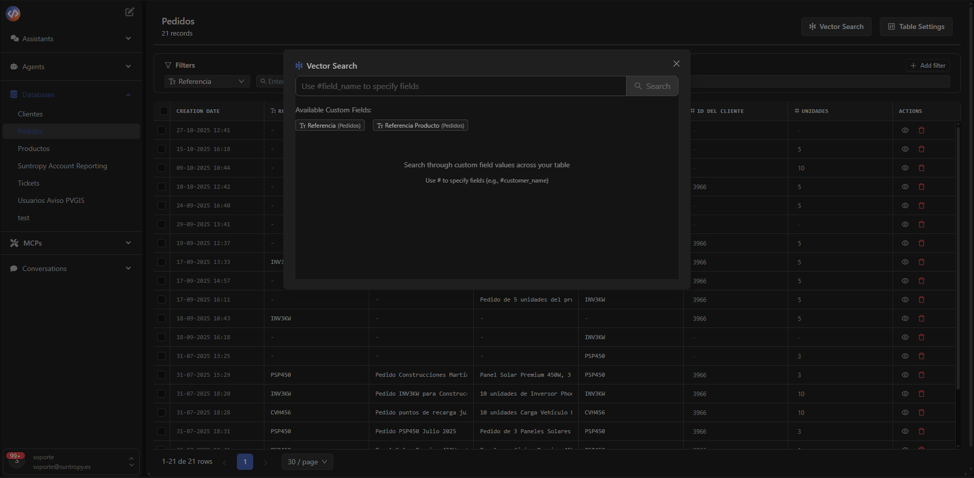 Ejemplo de búsqueda semántica