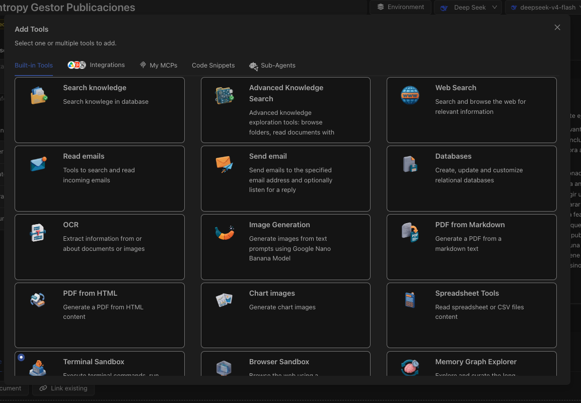 Built-in-tools description