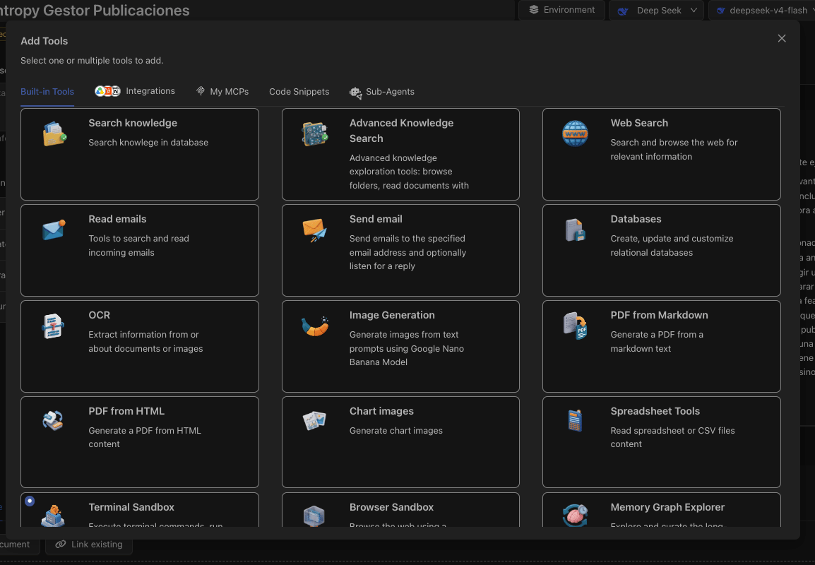 Built-in-tools description