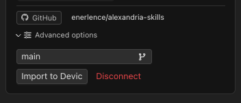 A skill connected to GitHub
