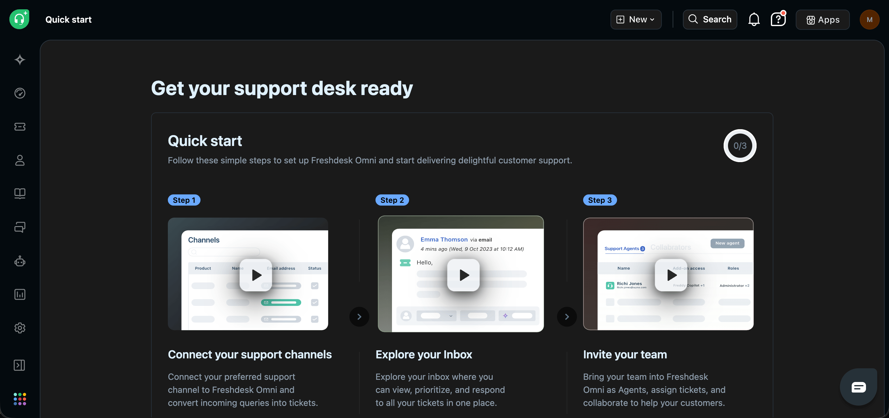 Freshdesk homepage