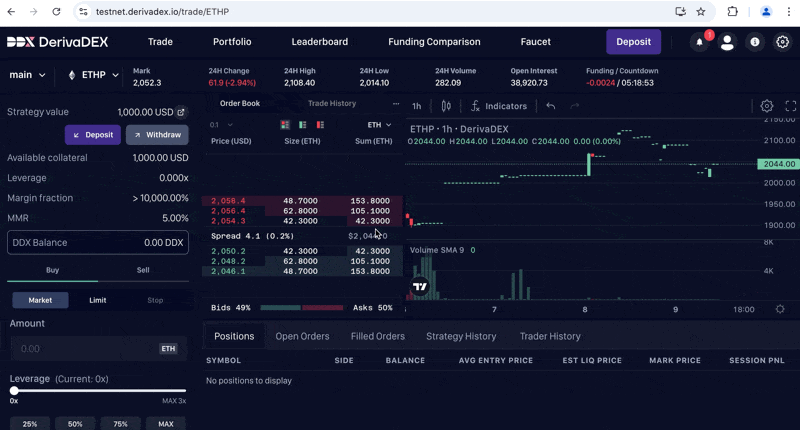Enable one-click trading