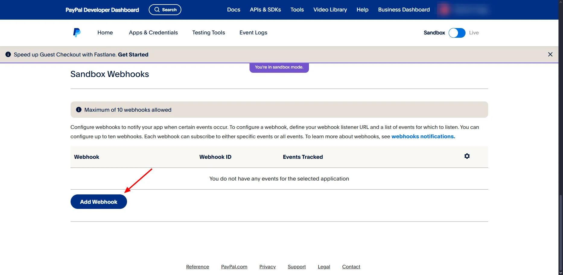 Creating Webhook