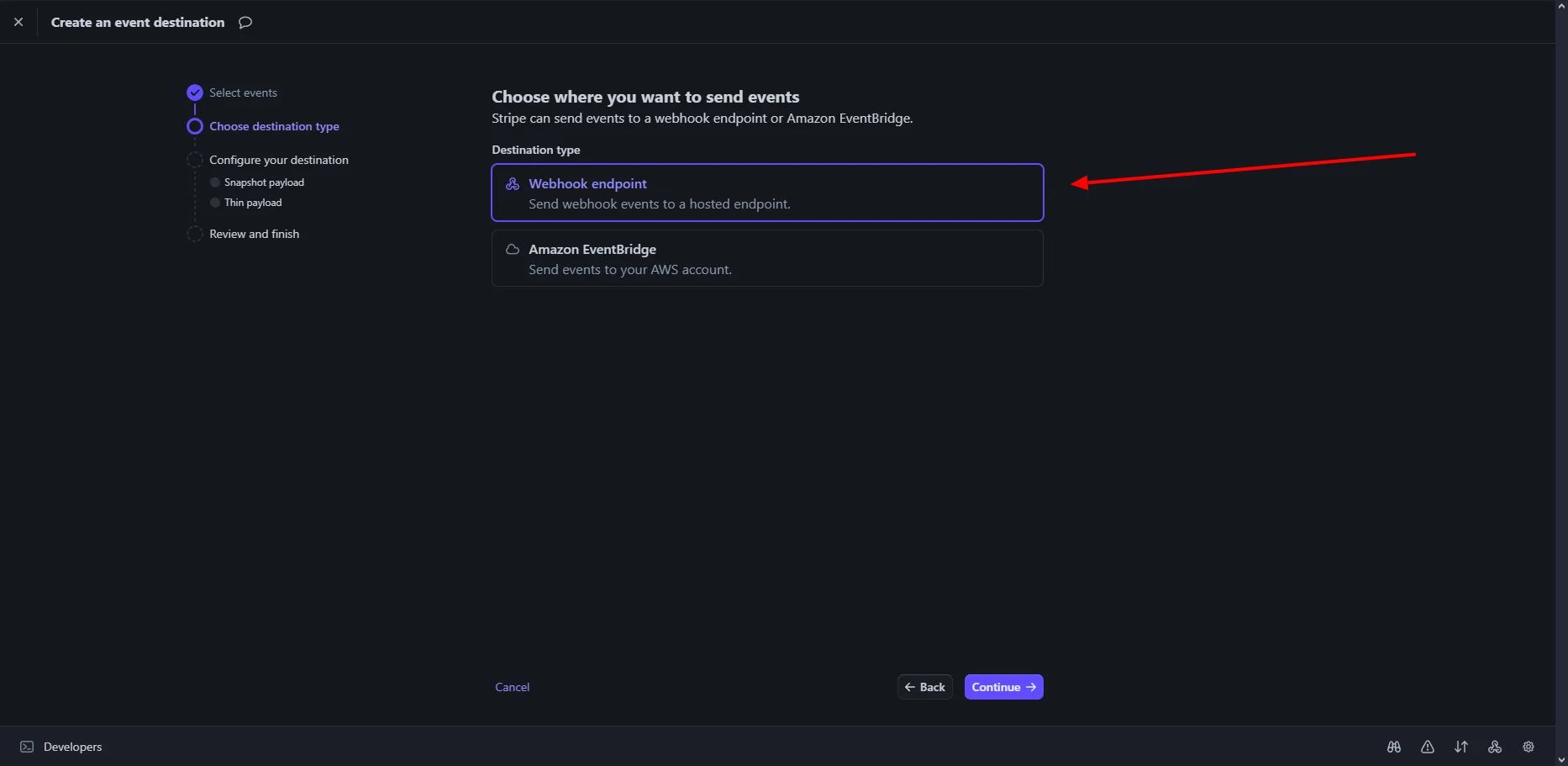 Webhook Endpoint Configuration