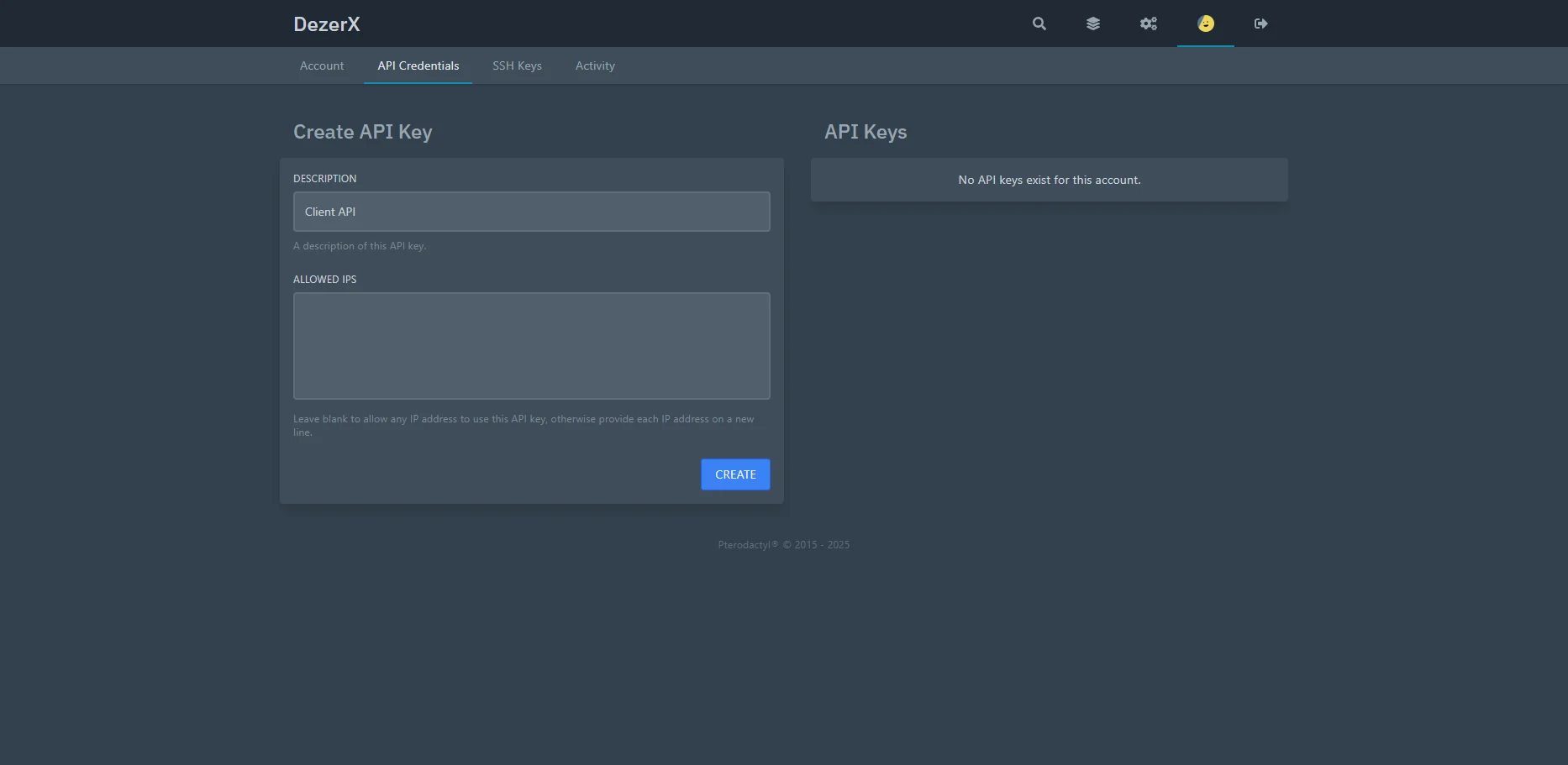 Client API Configuration