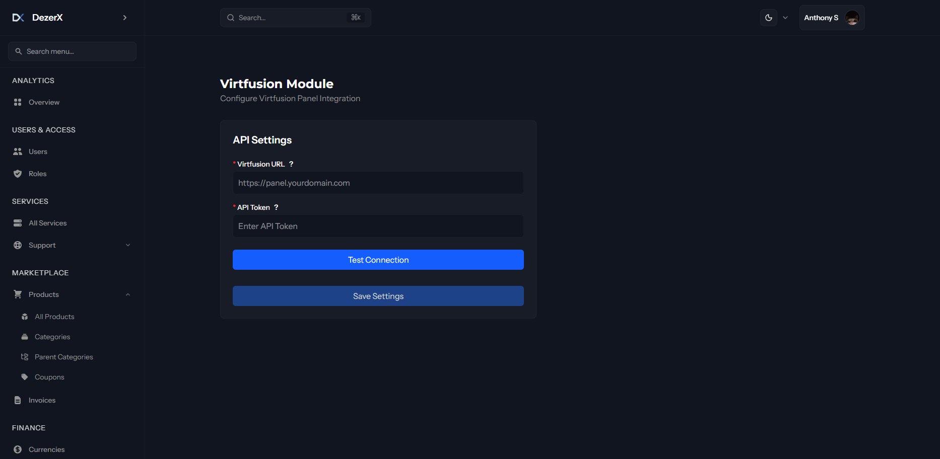 VirtFusion Configuration