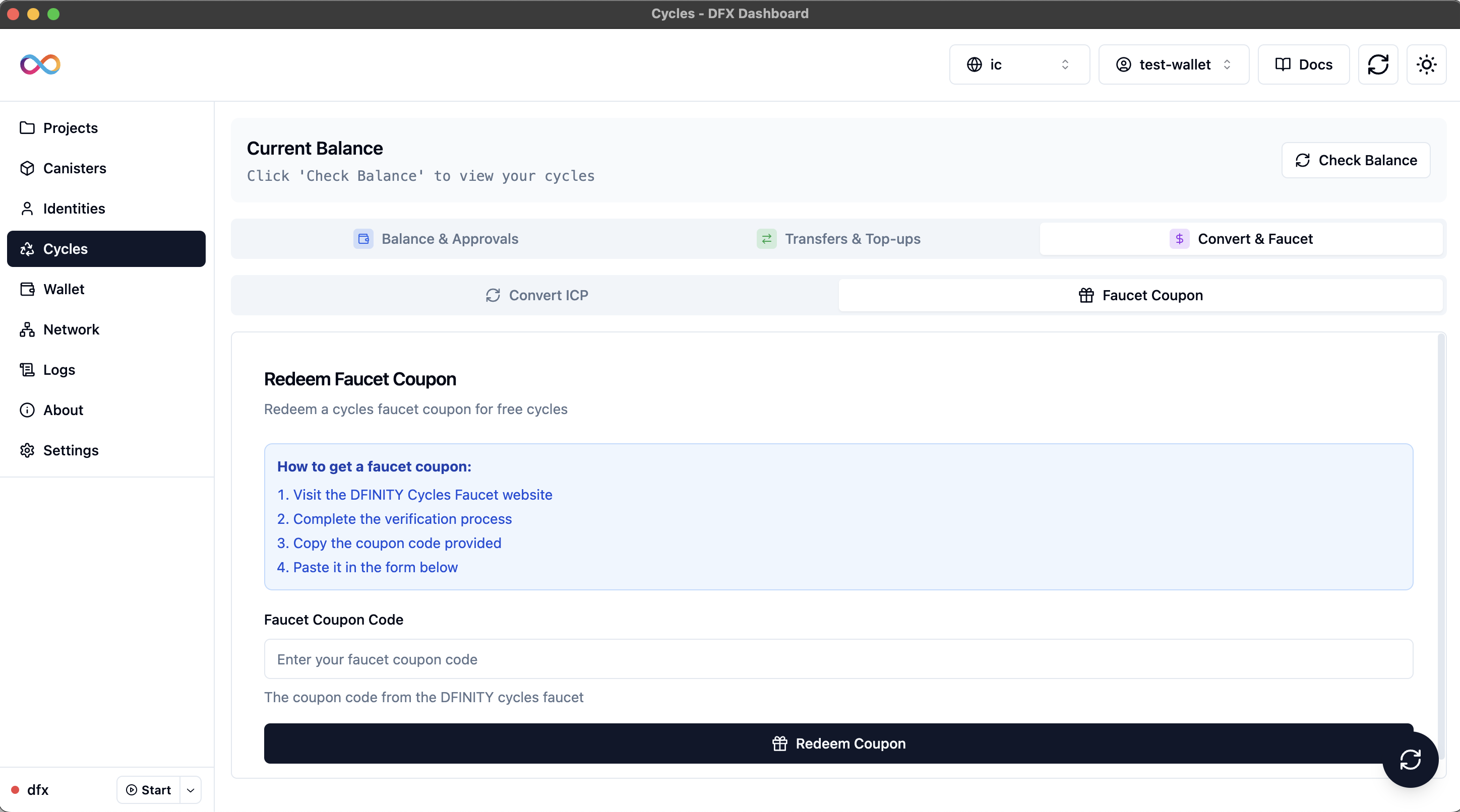 Faucet Coupon Redemption