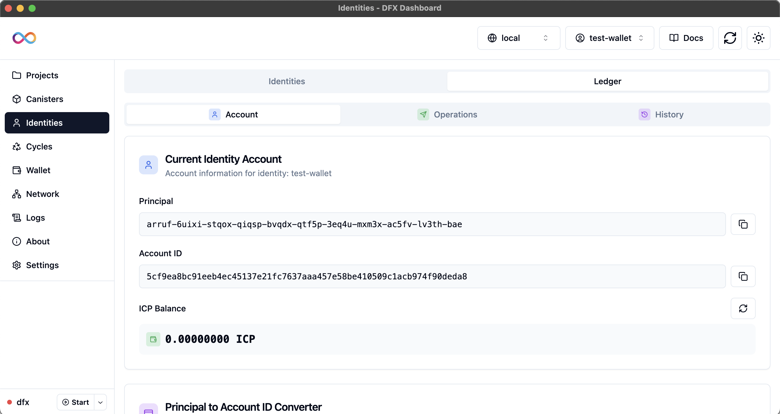Ledger Account Management