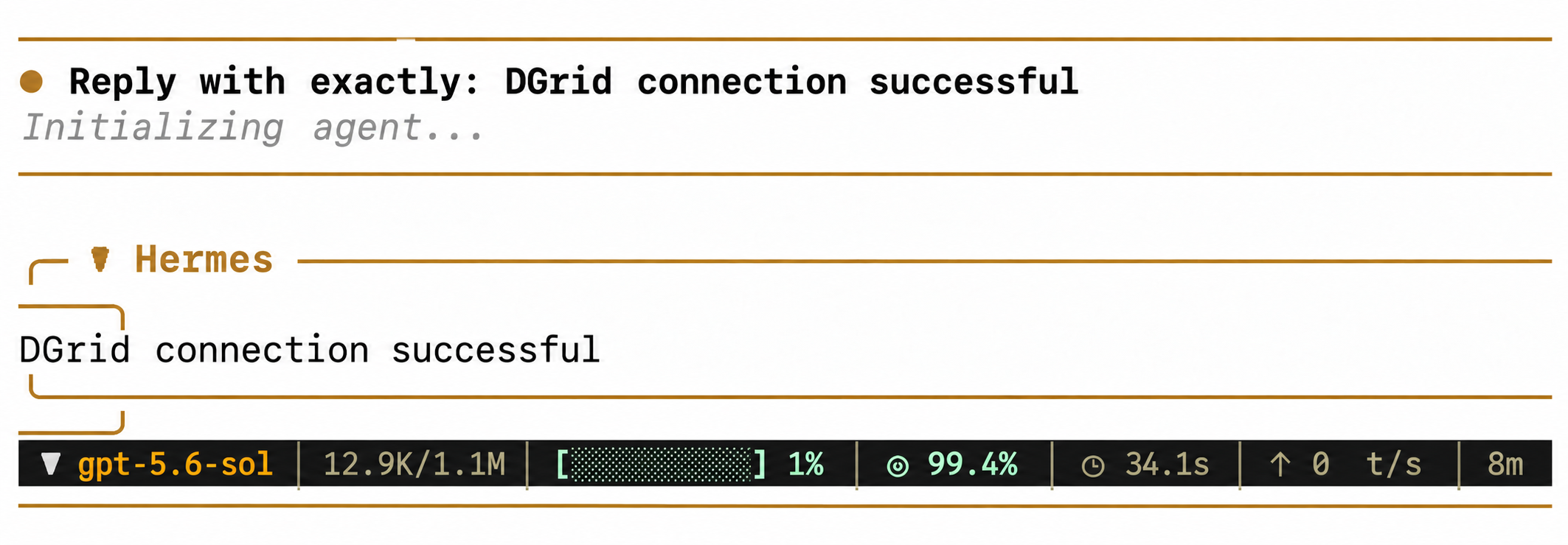 Chatting with a DGrid model in Hermes