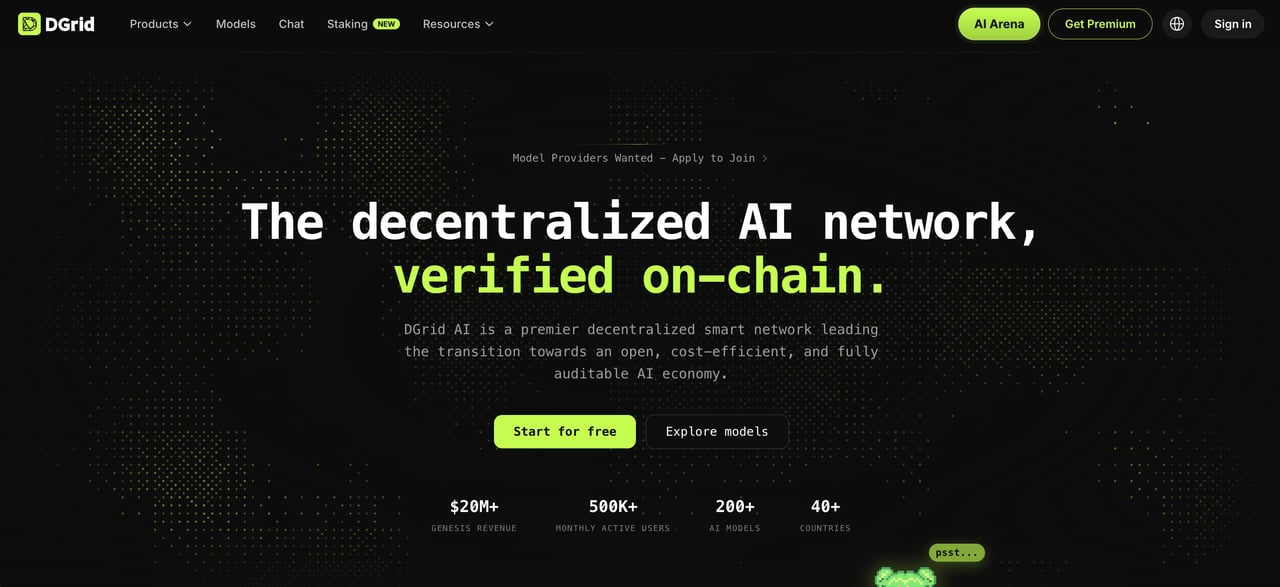 Conexión de la wallet en DGrid