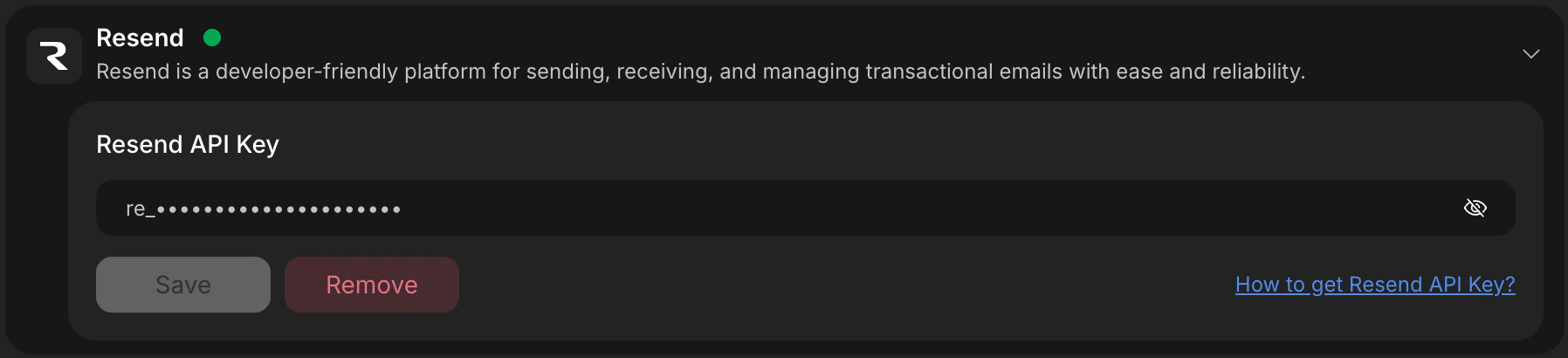 Click Resend integration