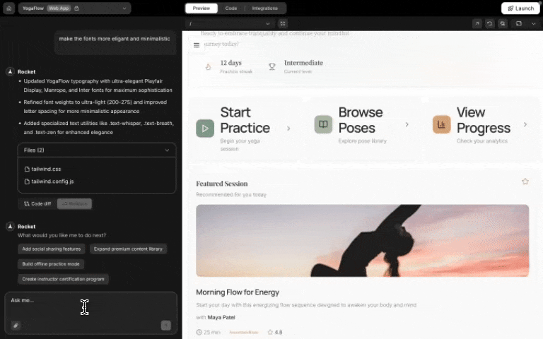 Stripe integration popup in chat