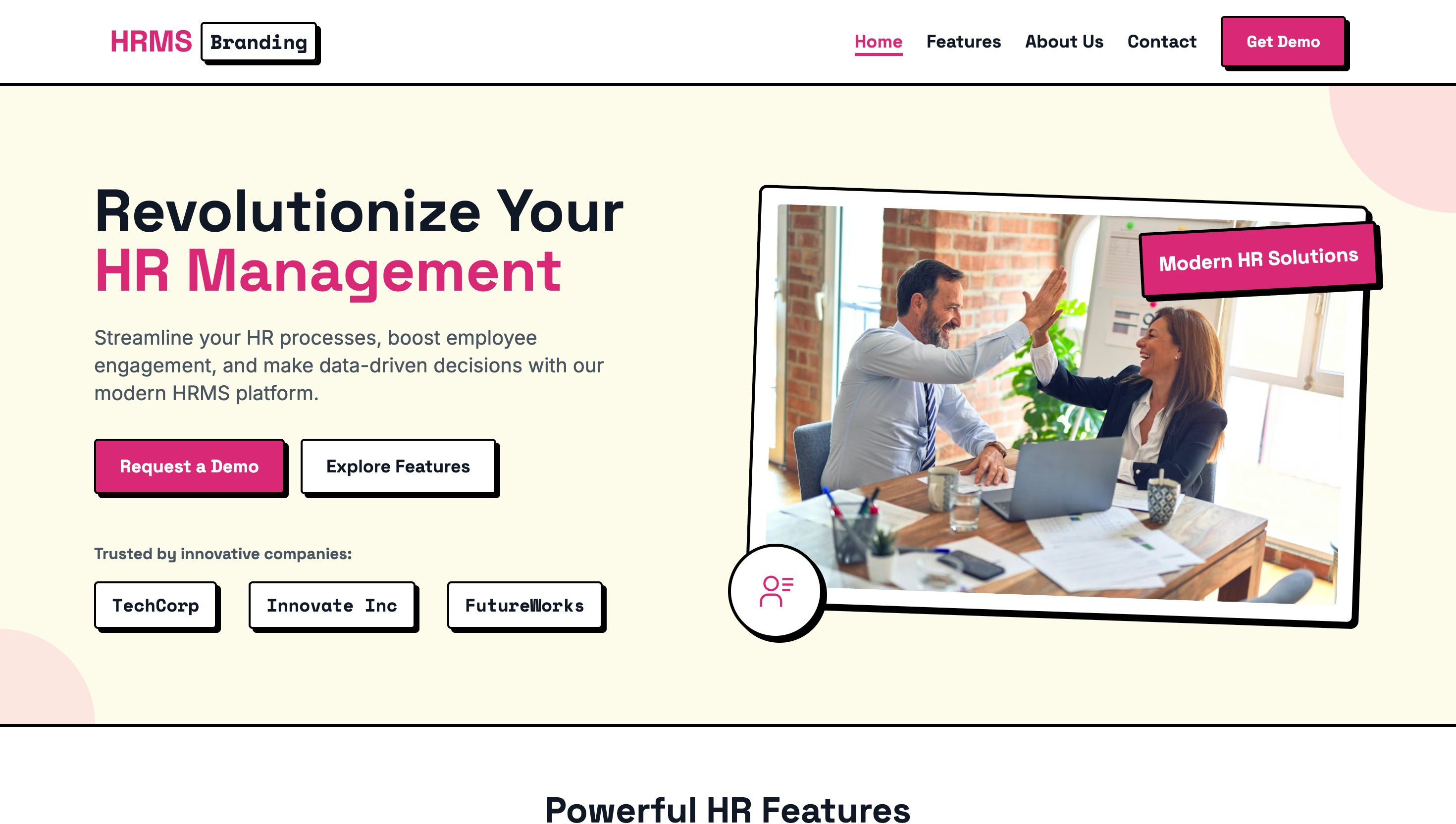 HRMS Branding Preview