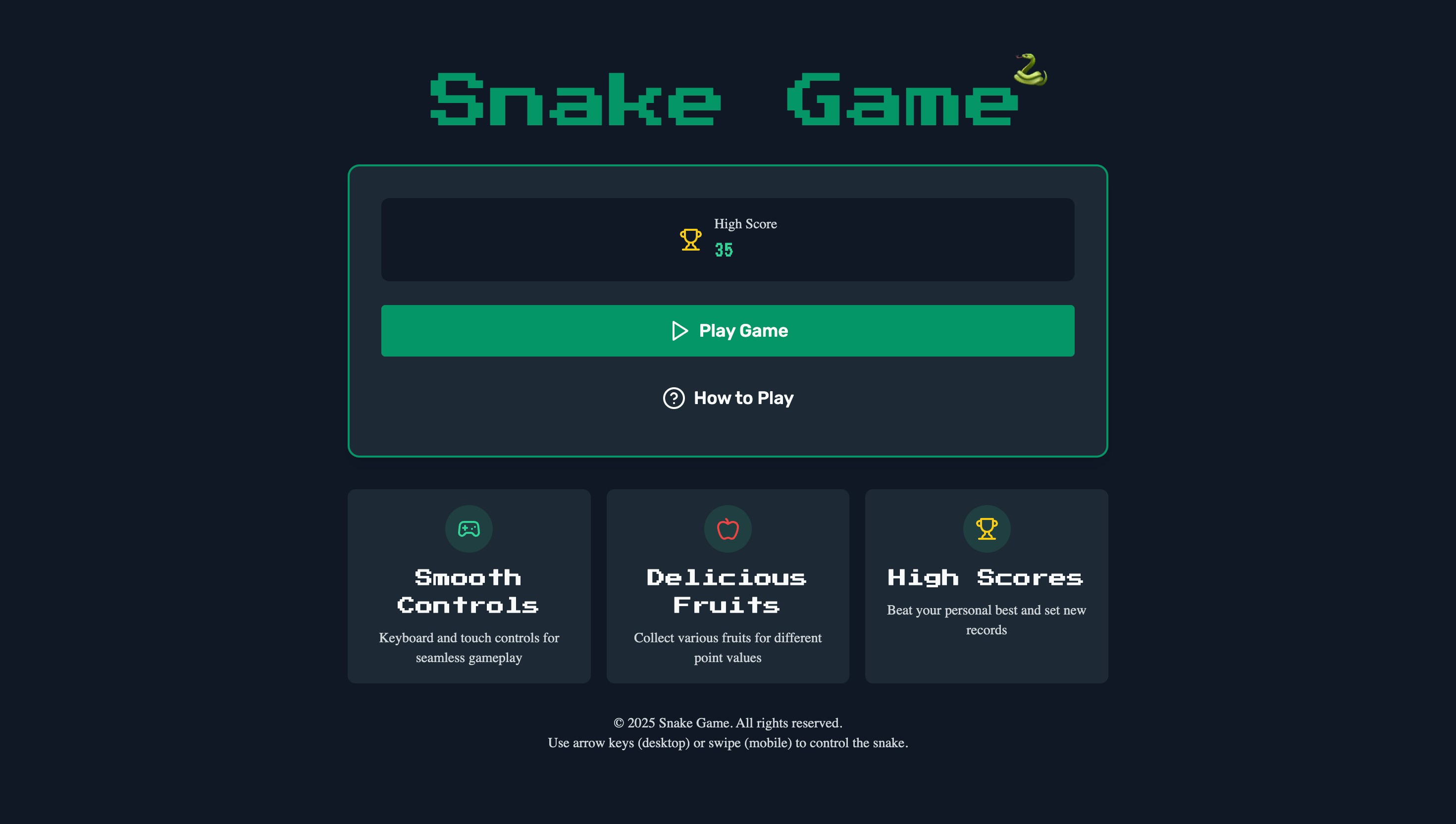 Snake Game Preview