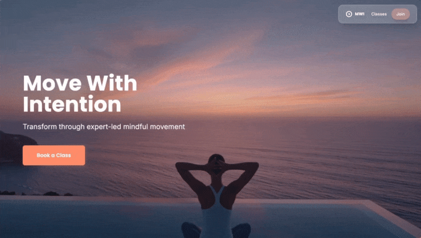 Yoga Studio Landing Preview