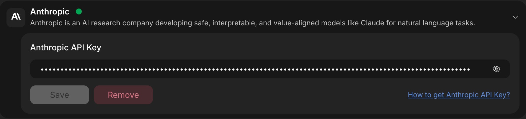 Remove Anthropic integration