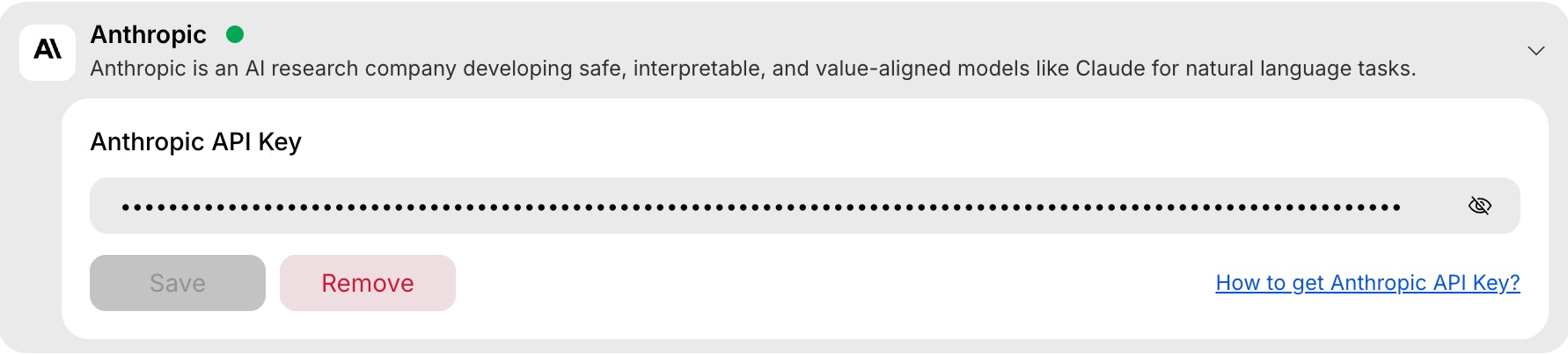 Remove Anthropic integration