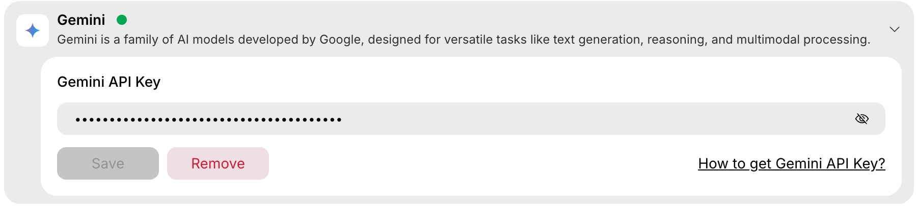 Remove Gemini integration