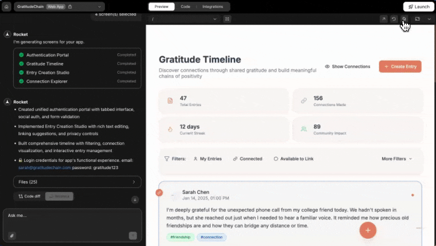 Multiple elements being edited visually, each with different properties, before saving changes.