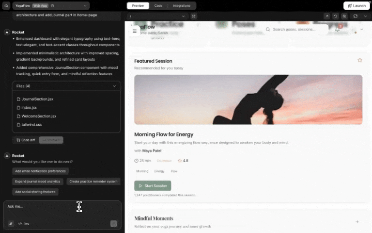 Resend integration popup in chat