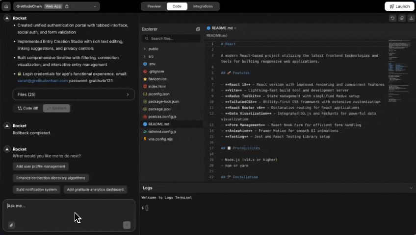 Supabase connect in chat