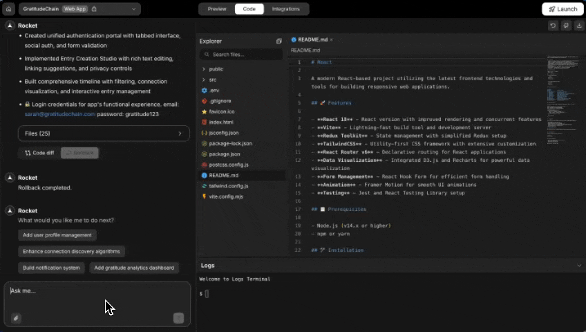 Supabase connect in chat