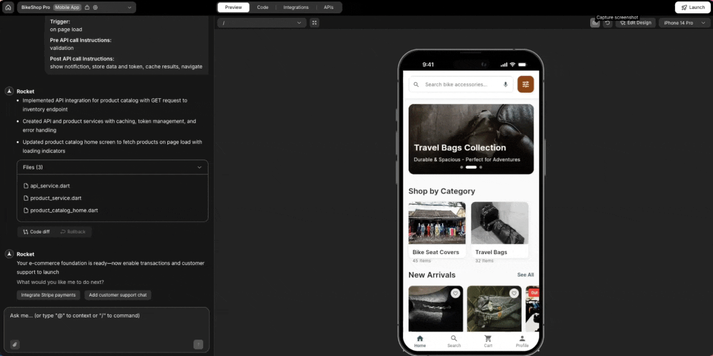 Demonstrating how to capture a screenshot and drag it into the chat input.