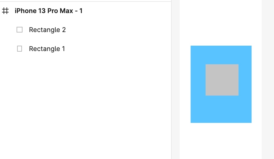 Hidden rectangle behind another in Figma