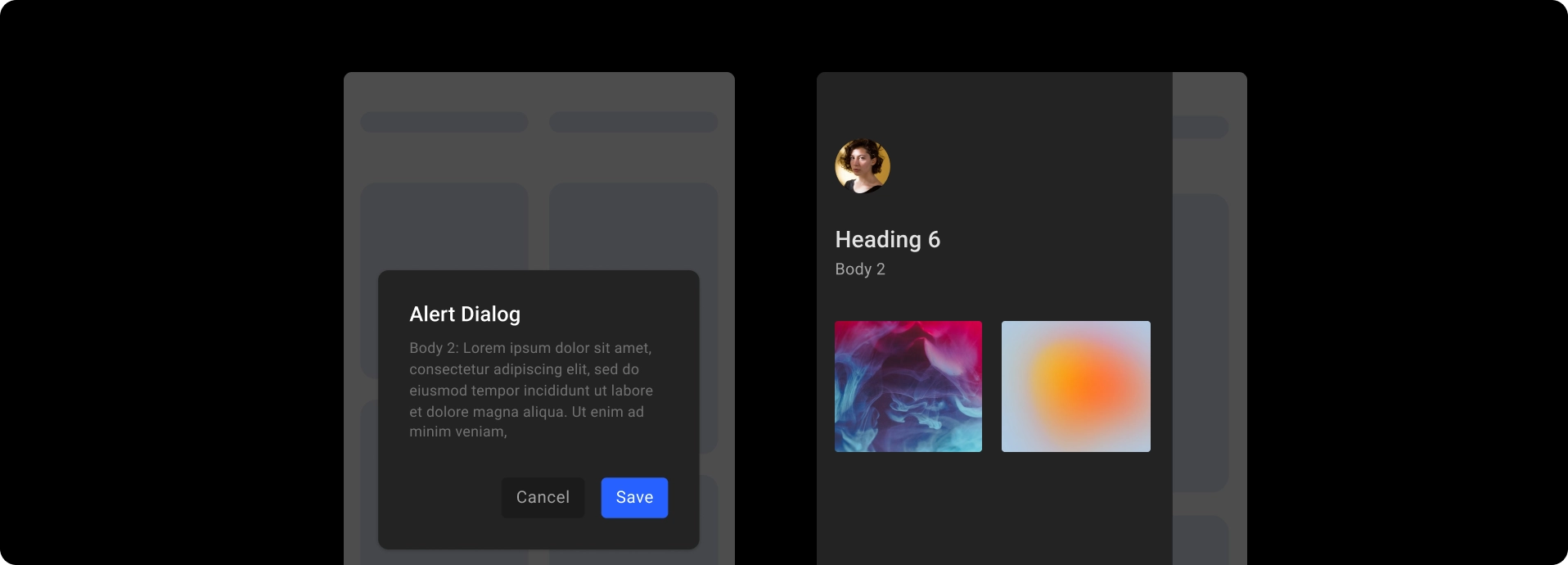 Overlay control example in Figma