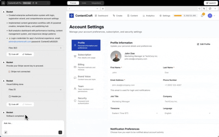 Image file being uploaded directly into Rocket chat.