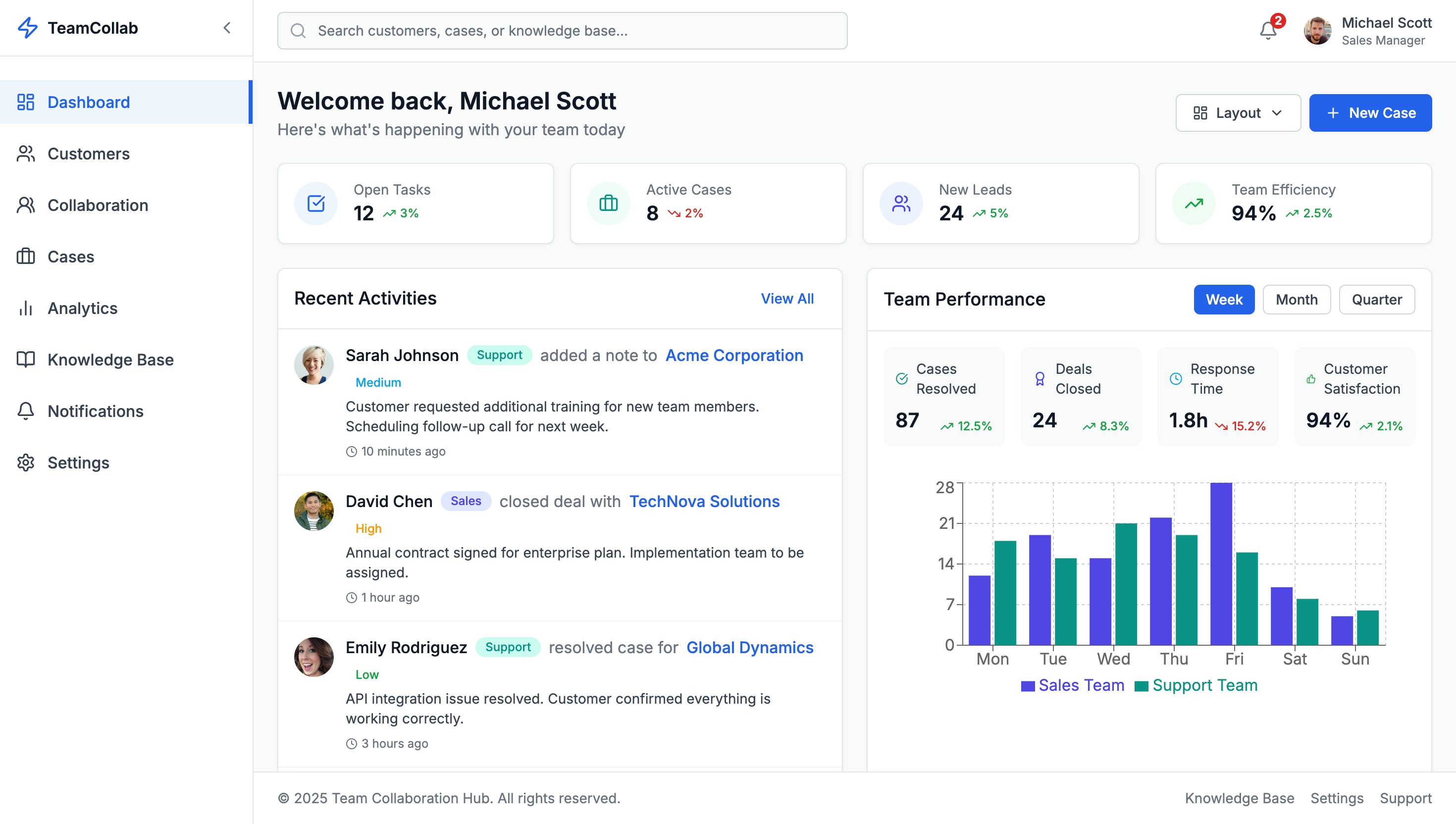 Team sync app Preview