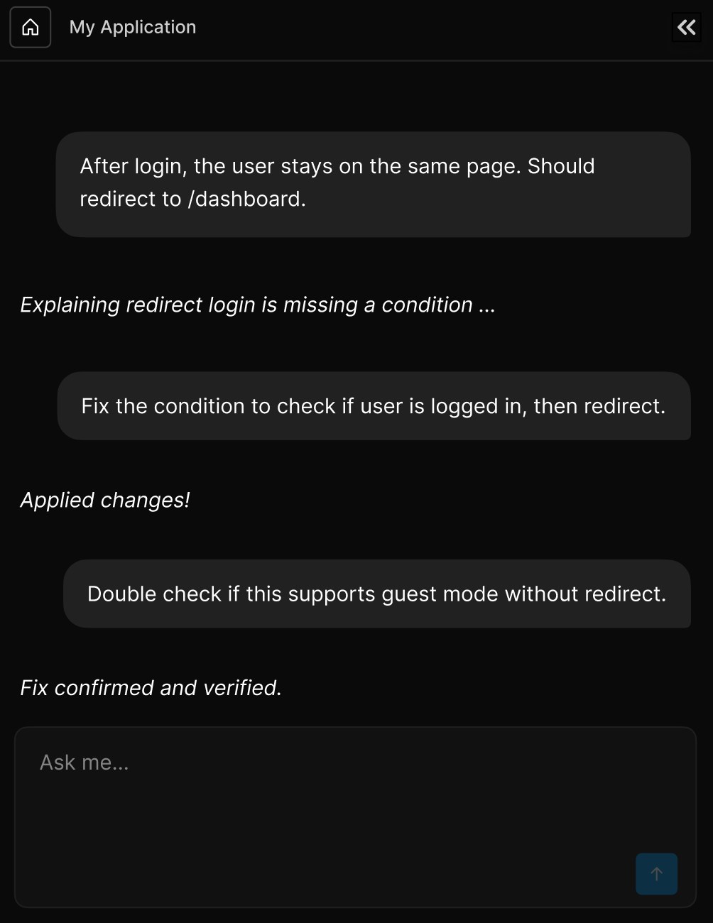 Broken login redirect debugging