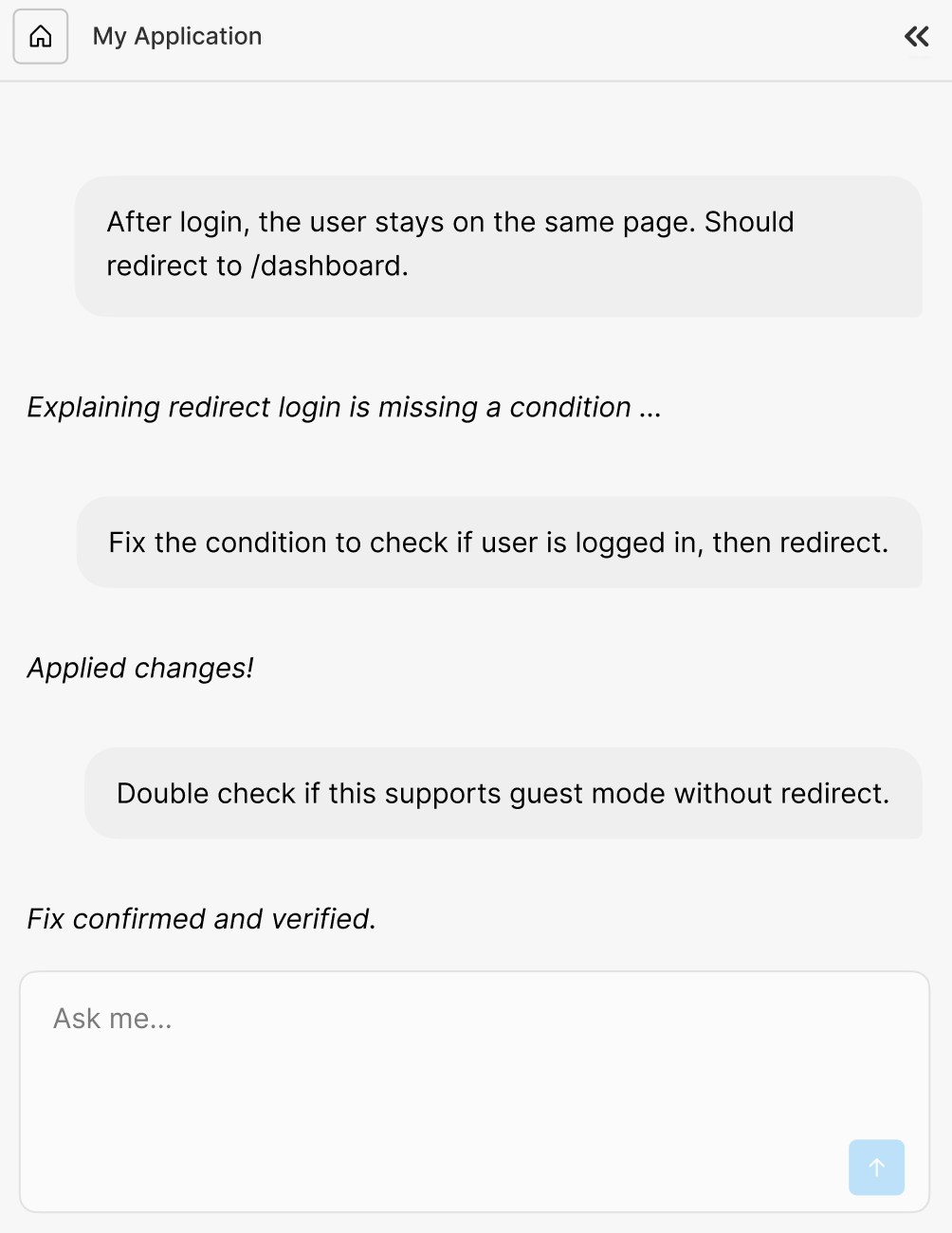 Broken login redirect debugging