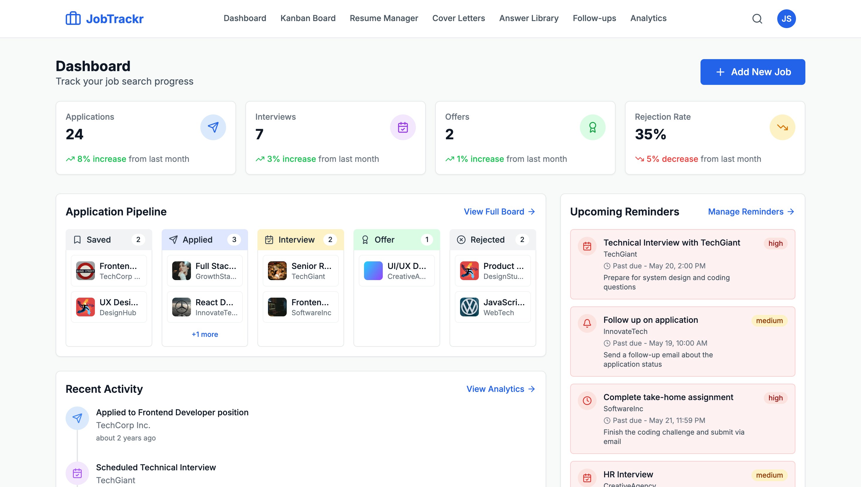 Job Search Workspace Preview