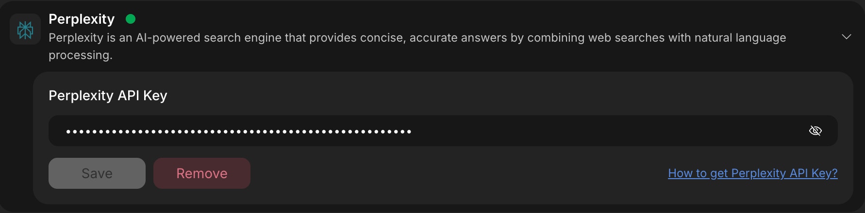 Remove Perplexity integration