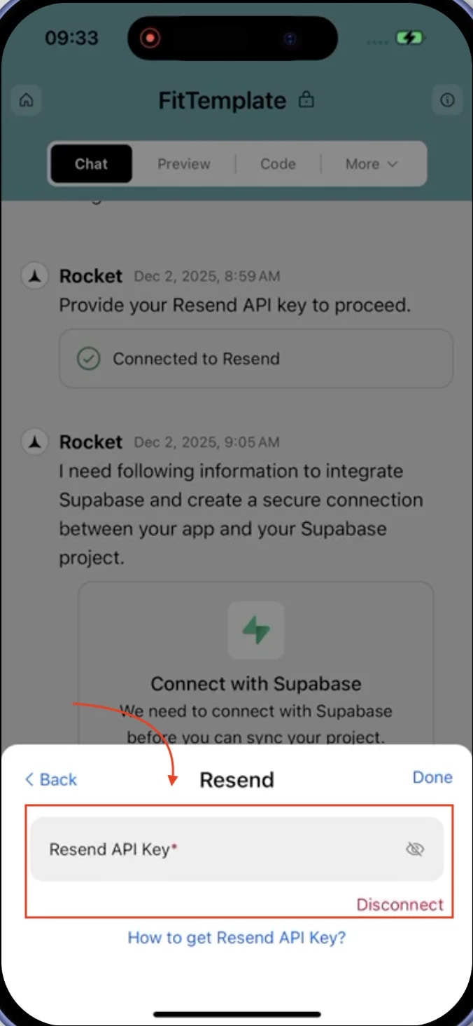 Remove Resend API key