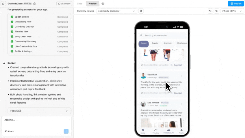 Device preview dropdown for mobile
