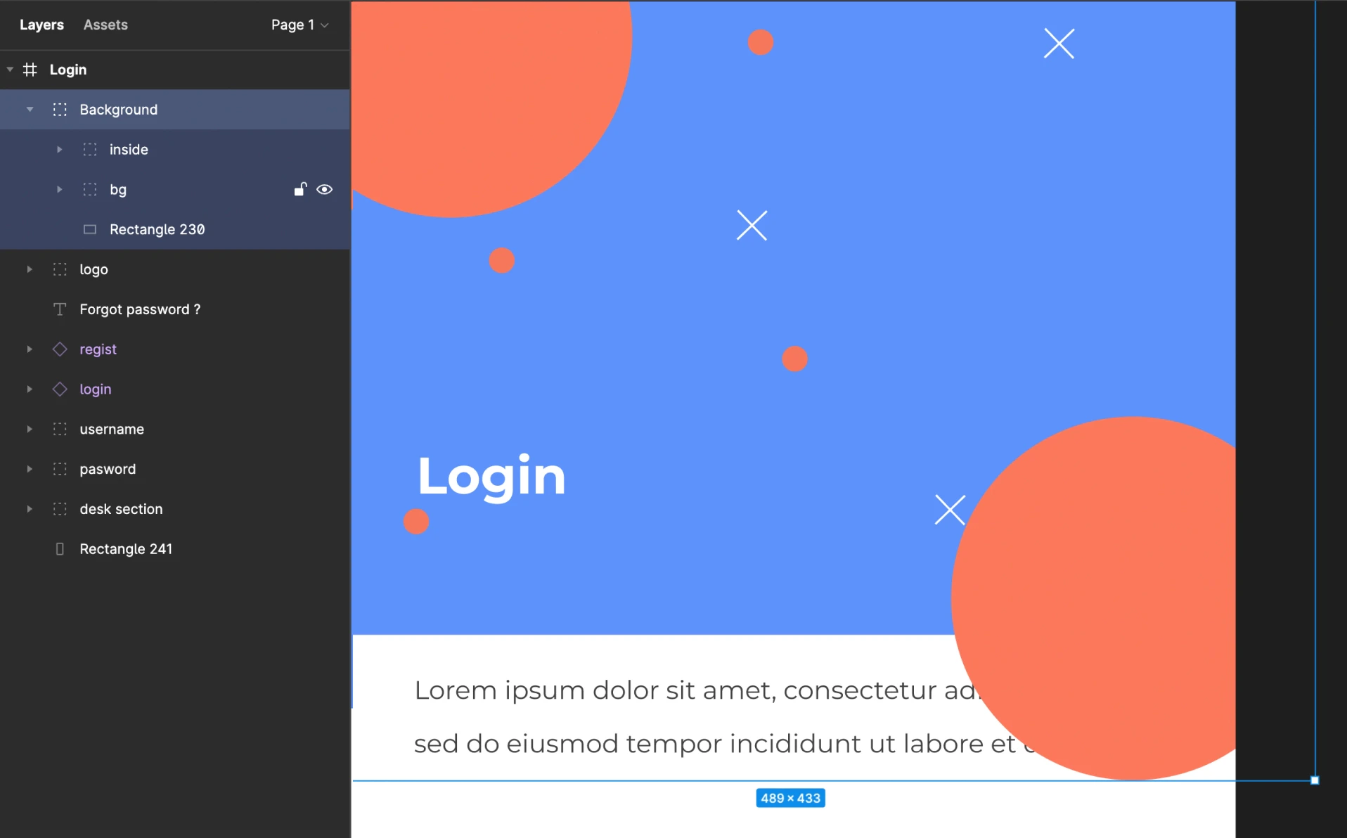 Example of properly grouped e-commerce components in Figma