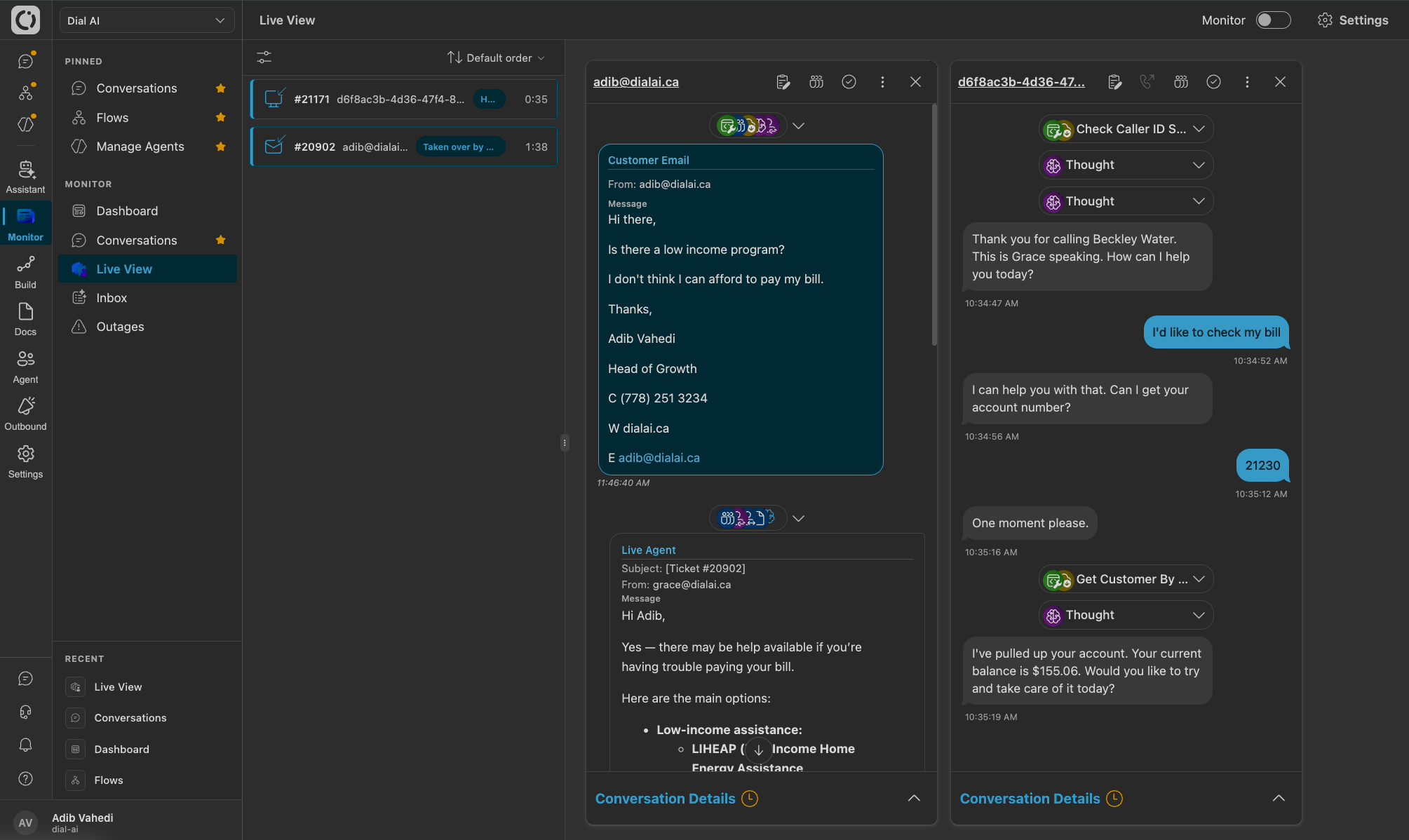 Live View in dark mode