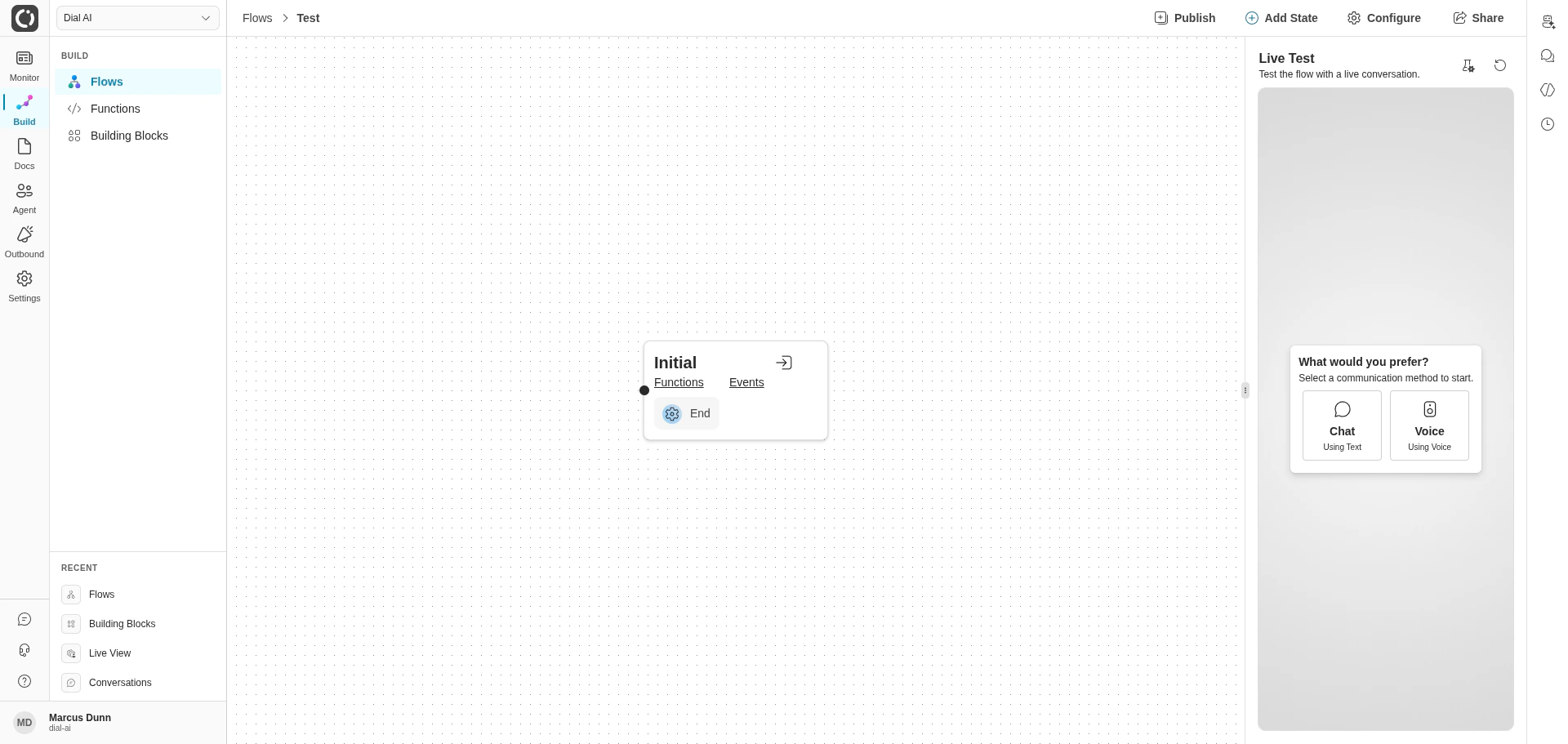 Flow editor in light mode