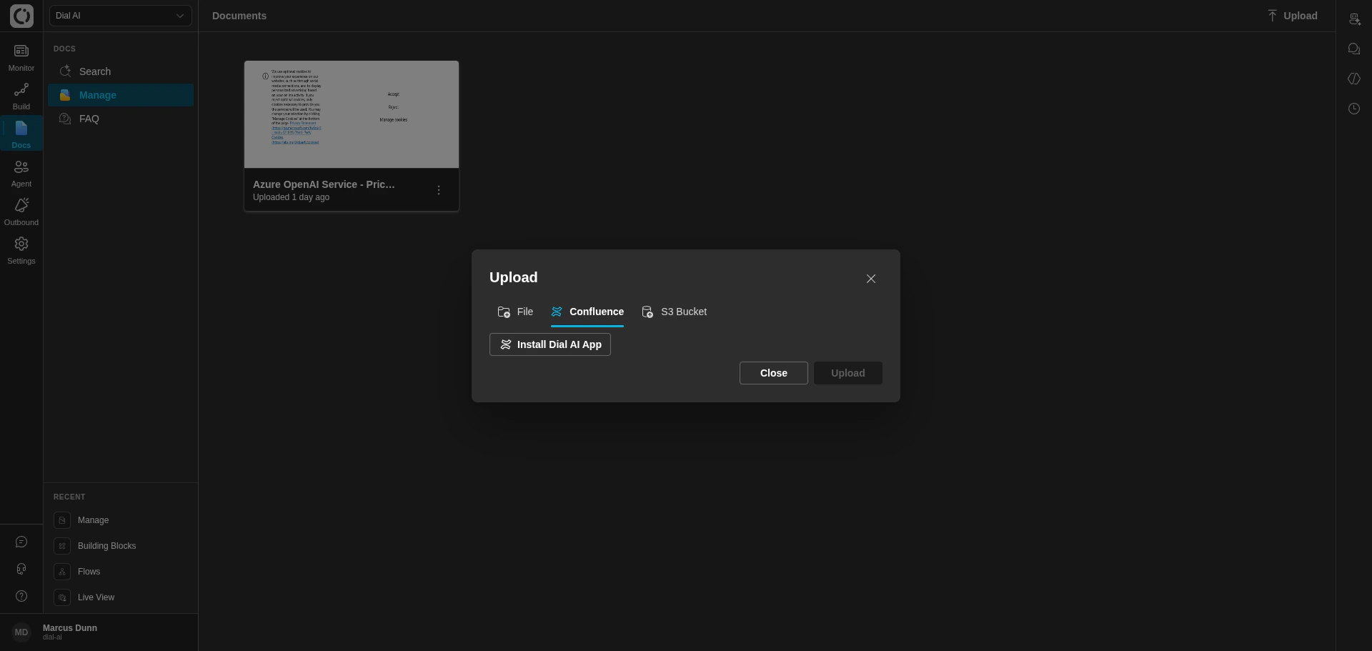 Confluence connector in dark mode