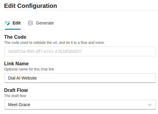 Edit Web Point of Contact