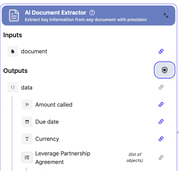 Shield icon button in node toolbar for accessing error handling settings
