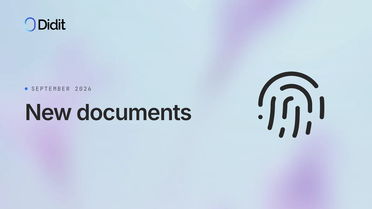 Didit card titled New documents
